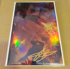 Zinnober #1 SIGNED Aaron Bartling Virgin Foil Cover Variant LTD 65 SUPER RARE picture