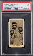 1938 F.C. CARTLEDGE FAMOUS PRIZE FIGHTERS GLOSSY #26 JACK DEMPSEY PSA 7 NM picture