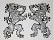 Vintage Pair Cast Aluminum Scottish 12