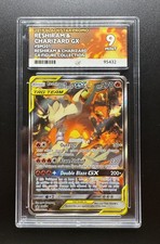 Pokemon 2019 Reshiram & Charizard GX SM201 GX Figure Collection Promo ACE 9 Mint picture