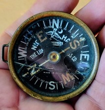 Antique NIGHT HAWK Compass Luminous USA WW1 World War 1 - WWI RARE - DAMAGED picture