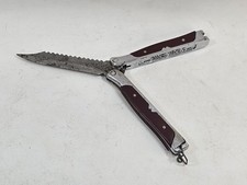 Vintage 1940's - 60's WALTCO USA SAF-T-SHEATH Unusual Folding Fishing Knife Q picture