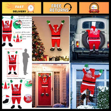 Large 5.5 Ft Hanging Santa Claus Decoration - Christmas Ornaments for Indoor/Out picture