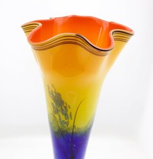 Czechoslovakian Czech Art Vase Floral Design  picture