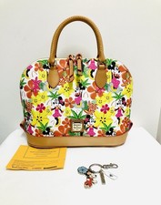 Dooney and Bourke Disney Aulani Floral Minnie Zip Zip Satchel NWT picture