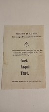 France 1848 Election Ballot Paper picture
