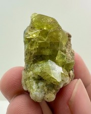 75 Carat  Titanite Green Sphene Crystals On Matrix Specimen From  Pakistan picture