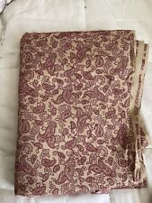 Red Taupe Paisley Fabric Indian Cotton 5 Yds X 32” Upholstery Drapery Bedding picture