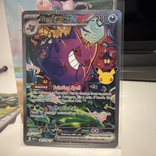 Pokémon TCG Gengar EX 154/128 30th Anniversary English Special Illustration Rare picture