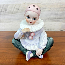 Vintage Seymour Mann Porcelain Pierrot Clown Musical Figurine Send in the Clowns picture