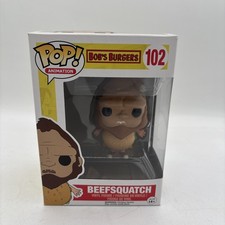 Funko Pop Animation Bob's Burgers Beefsquatch #102 Vaulted Vinyl Figure w/ Box picture