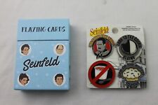 Funko Seinfeld Enamel Pin Set of 4 & Seinfeld Deck of Playing Cards picture