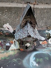 Vintage Ambassador Halloween Haunted House Die Cut Pop Up Large 3D Centerpiece picture