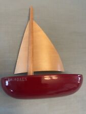 Hand Made Japanese Wooden Boat By Japanese Artist. Hand Panted. Floats Too picture