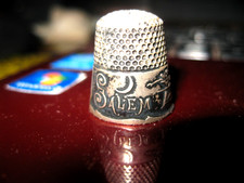 Rare Sterling Salem Witch 1692 Thimble picture