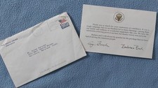 1993 Original George HW Bush post-losing-election card thanking supporter picture