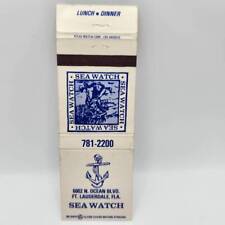 Vintage Matchbook Sea Watch Restaurant 6002 N Ocean Blvd Ft Lauderdale Florida  picture