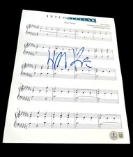 HANS ZIMMER SIGNED AUTOGRAPH SHEET MUSIC INTERSTELLAR BECKETT BAS AUTO COA X3 picture