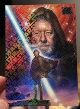 2025 Topps Star Wars Galaxy Luke Skywalker and Obi-Wan Kenobi /77 Logofractor 51 picture