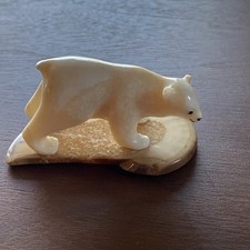 Eskimo Carved Bear. Native American. picture
