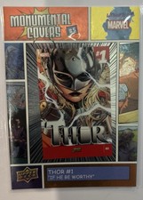 2024 UD Women Of Marvel Monumental Covers BI-5 THOR #1 (Jane Foster) picture