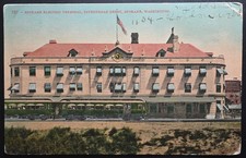 1910 Spokane Electric Terminal Interurban Depot Spokane WA Postcard picture