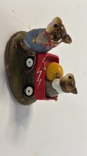 Vintage 1987 Wee Forest Folk Red Wagon Figurine by William Peterson picture