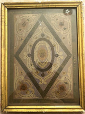 Antique 19thC Dominican Multi Relic Reliquary Framed Saints Red Wax Seal St Domi picture