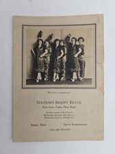 1920s antique STETSON'S SNAPPY REVUE Copley Plaza Hotel boston ma PHOTO INVITE picture