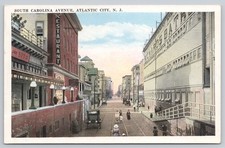South Carolina Avenue Atlantic City NJ Street Scene Postcard picture