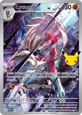 Pokémon TCG Lycanroc 138/128 | 30th Anniversary | Illustration Rare | NM picture