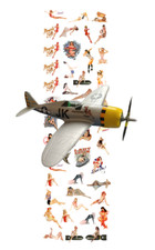 Nose Art WW2 Pin Ups Girls Water Slide Decals for model airplane or diecast picture