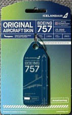 AVIATIONTAG : ICELANDAIR BOEING 757 : TF-FIU “HEKLA AURORA” - DARK BLUE TAG (V1) picture