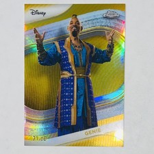 🔥 2025 Topps Chrome Disney Genie (Will Smith) Gold Refractor # 31/50 Aladdin picture