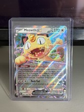 Pokémon Meowth ex 062/068 Full Art Holo Double Rare Basic English TCG Card picture