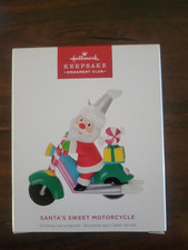 MIB Hallmark 2026 SANTA'S SWEET MOTORCYCLE KOC EXCLUSIVE Ornament - picture