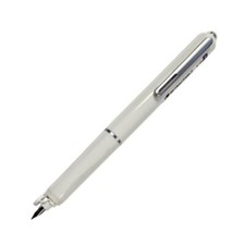 Writech Retractable Fountain Pen Fine Nib White Barrel Blue Ink Office School picture