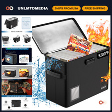 Fireproof Comic Book Storage Box with Lock - Holds 150-175 Comics, 5200℉ Protect picture