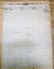 1933 newspaper BABE RUTH STARTS in his LAST GAME AS A PITCHER wth the NY YANKEES picture