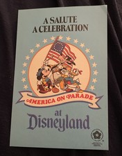 A Salute A Celebration America on Parade at Disneyland 1976 Route Flyer Brochure picture