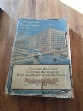 Vintage Antique Montgomery Ward 1917 Catalog #87 Distressed picture