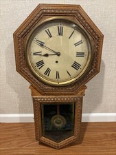 Antique E. Ingraham “Hartford” Long Drop Regulator Clock - Runs picture