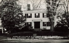 HOME OF LILLIAN STEVENS REAL PHOTO POSTCARD PORTLAND ME MAINE 1950s RPPC picture