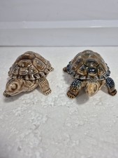 Vintage Wade Tortoise Trinket Dish brown tan & blue tan 1970s removable shell picture