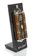 Keren Kopal Hand made brown mezuzah Decorated with Austrian Crystals picture