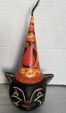 Johanna Parker 2010 Halloween Hatty Cat Figurine 7.5” picture