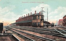 Alliance OH Ohio Pennsylvania Railroad RR Station Depot Train Vtg Postcard J73 picture
