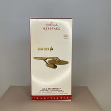 Hallmark Keepsake Star Trek Enterprise Gold Edition 50th Anniversary--522-70 picture