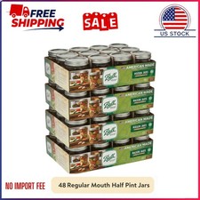 (4 pack) Ball 8 oz Mason Jars, Regular Mouth Half Pint Canning Jars 12-Pack Smal picture