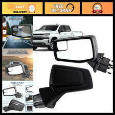 Left Driver Side Mirror Compatible With 2019-2024 Chevy Silverado 1500 With Powe picture